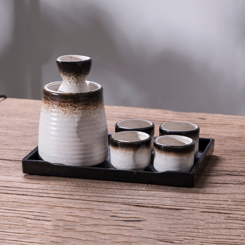 Akasuki  Japanese Ceramic Sake Set