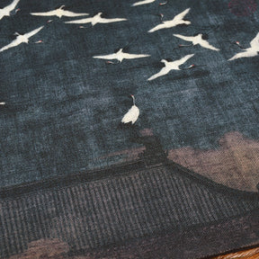 Japanese Style Crane Pattern Tea Mat