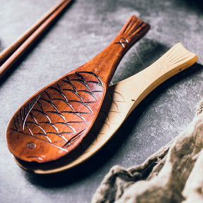 Jiro Creative Fish Shaped Wooden Rice Spoon