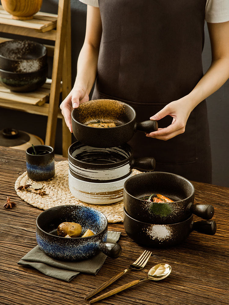 Akasuki Single Handle Ramen Bowl