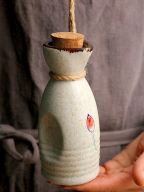 Japanese Handblown Renkon Sake Set