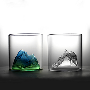 Custom Mount Fuji Spring Whiskey Glass