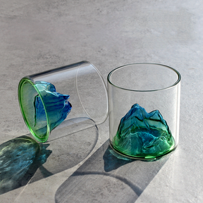 Custom Mount Fuji Spring Whiskey Glass