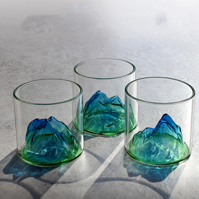 Custom Mount Fuji Spring Whiskey Glass