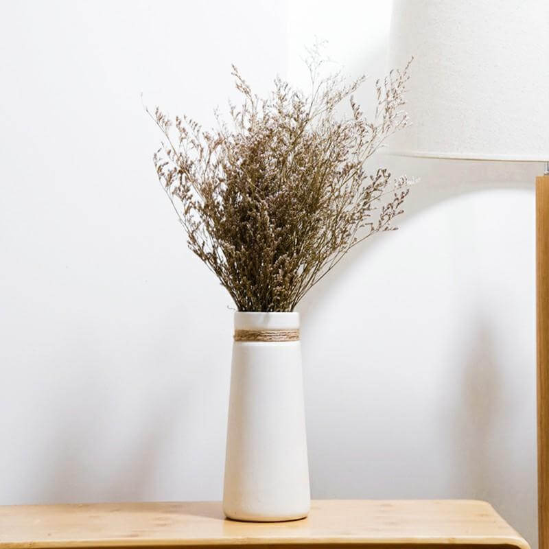 White Ceramic Minimalistic Vase