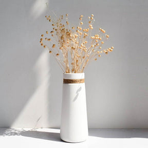 White Ceramic Minimalistic Vase