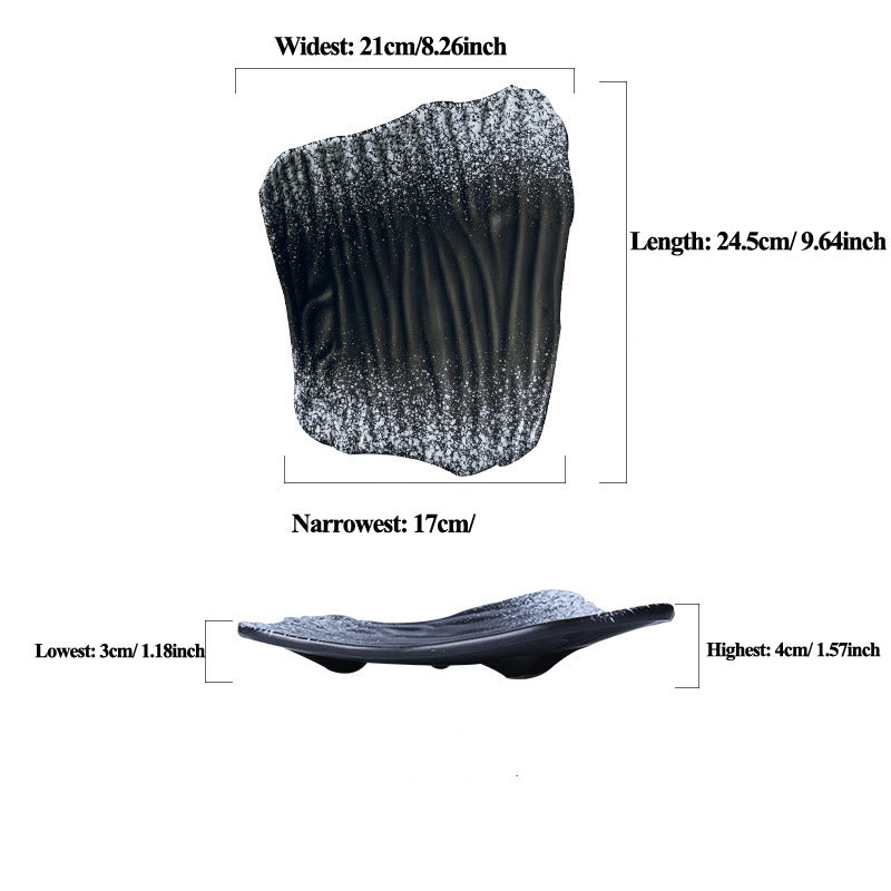 Akasuki Leaf Shaped Tile Dish