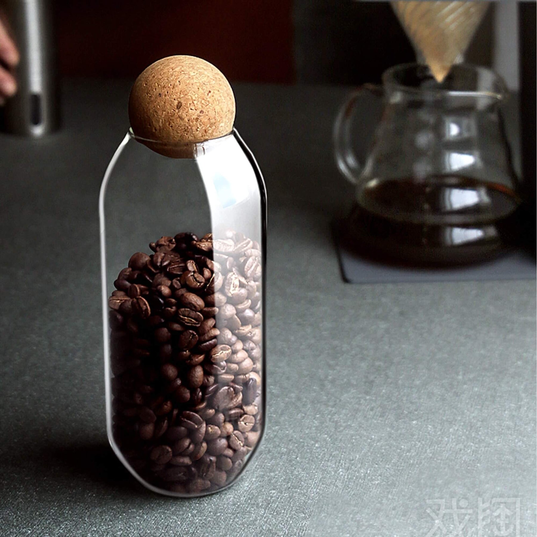 Japanese Elegant Kitchen Storage Jar With Nob Lid