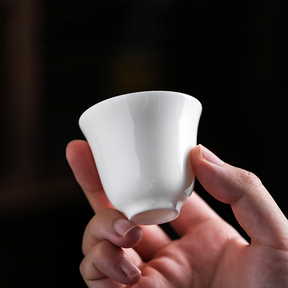 Paru White Ceramic Kungfu Tea Set