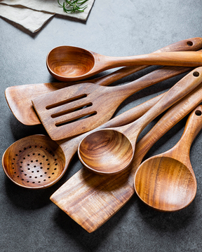 Kurumi Wooden Kitchen Utensil Set