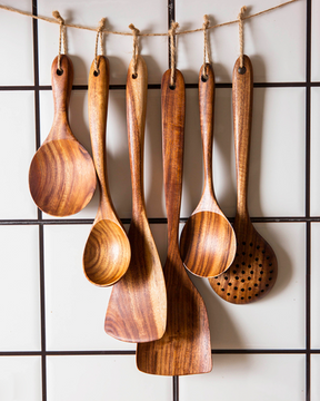 Kurumi Wooden Kitchen Utensil Set