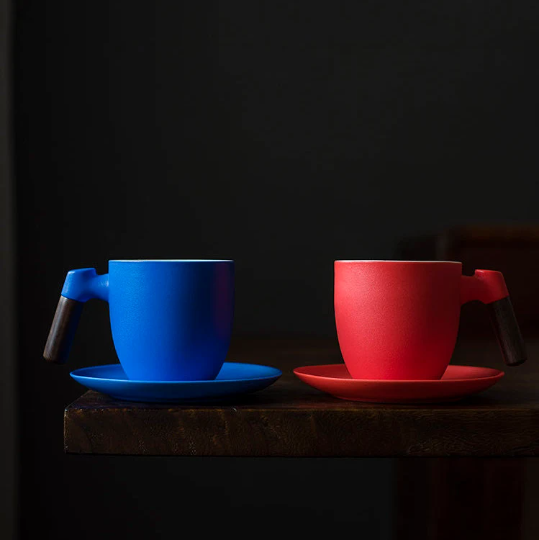 Japanese Zen Style Aoi Coffee & Tea Mug Set