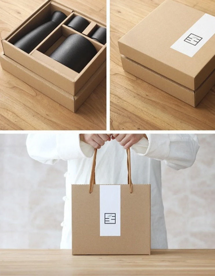 Japanese Anka Sake Set