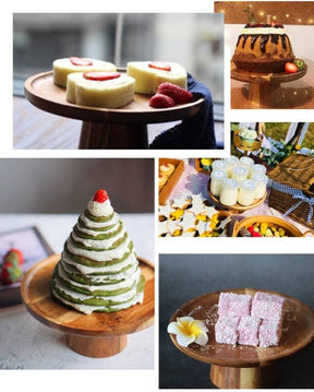 Walnut Wooden Cake Stand & Fruit Stand