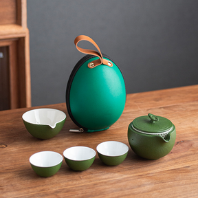 Rakkī Orange Portable Tea Set